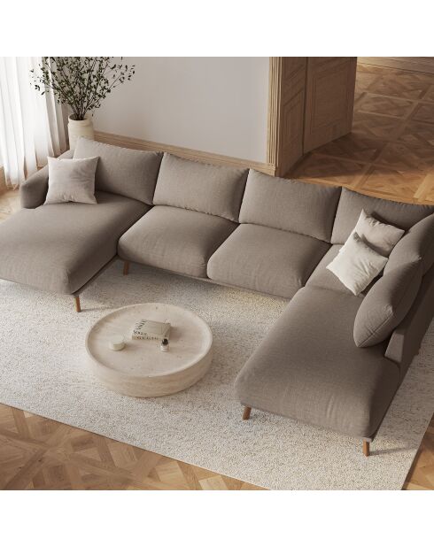 Pouf Margot cappuccino - 85x85x41 cm
