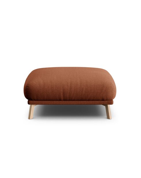 Pouf Margot brique - 85x85x41 cm
