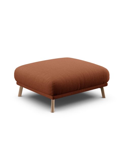 Pouf Margot brique - 85x85x41 cm