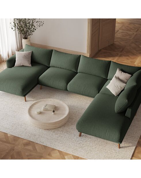 Pouf Margot vert mousse - 85x85x41 cm