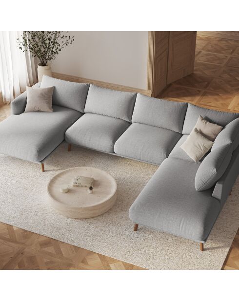Pouf Margot ash melange - 85x85x41 cm