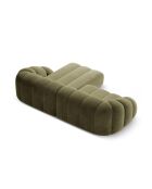 Canapé D'Angle Droit Velours Lyna 4 Places vert - 280x182x72 cm