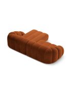 Canapé D'Angle Droit Velours Lyna 4 Places terracotta - 280x182x72 cm