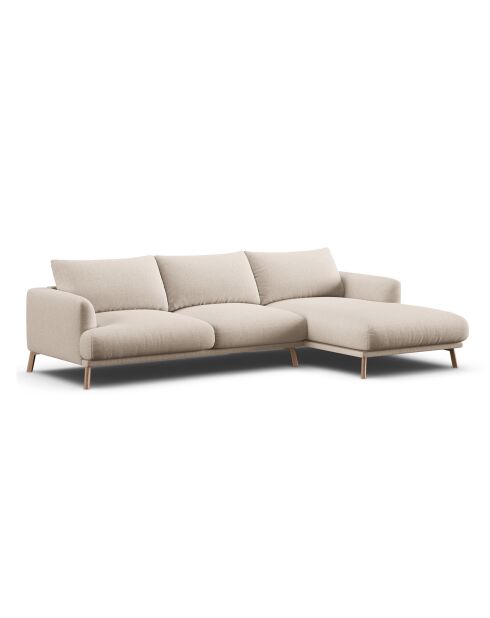 Canapé D'Angle Droit Margot 4 Places beige - 285x170x75 cm