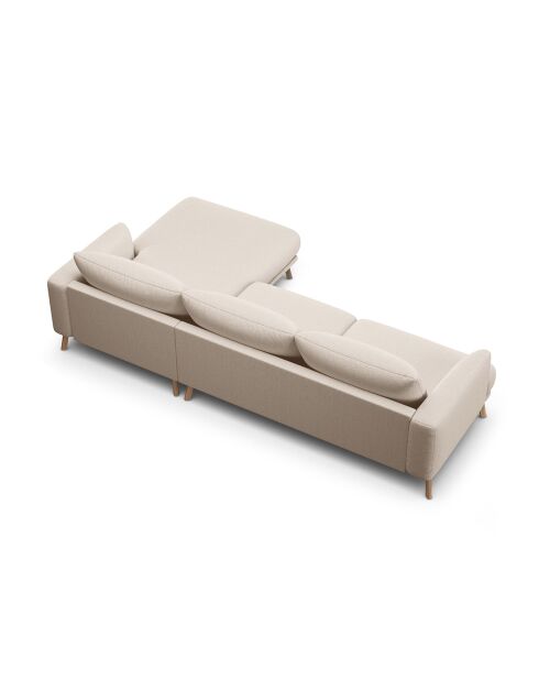 Canapé D'Angle Droit Margot 4 Places beige - 285x170x75 cm