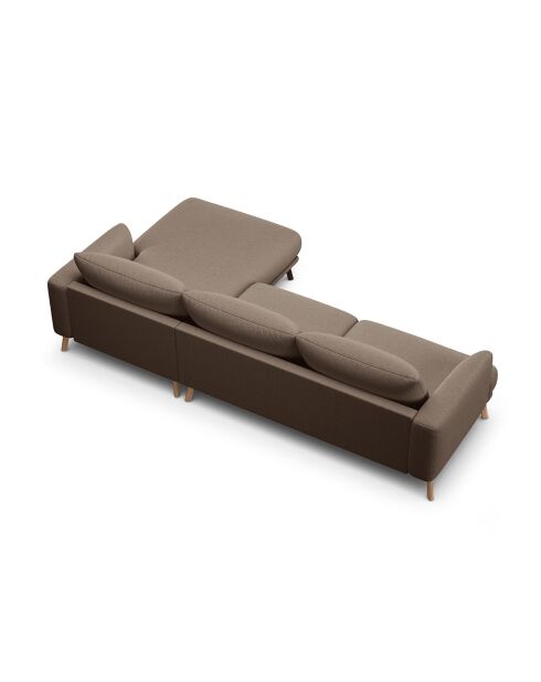 Canapé D'Angle Droit Margot 4 Places cappuccino - 285x170x75 cm