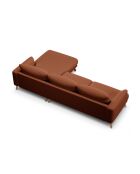 Canapé D'Angle Droit Margot 4 Places brique - 285x170x75 cm