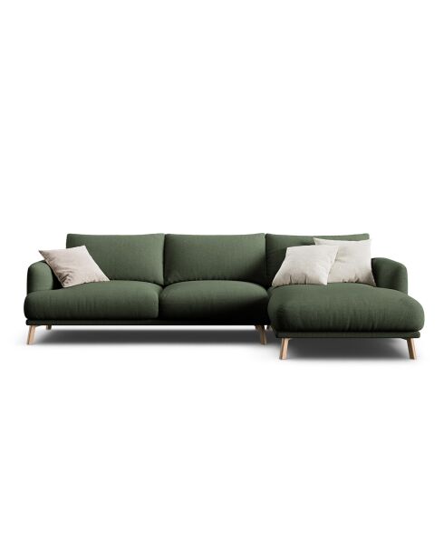 Canapé D'Angle Droit Margot 4 Places vert mousse - 285x170x75 cm