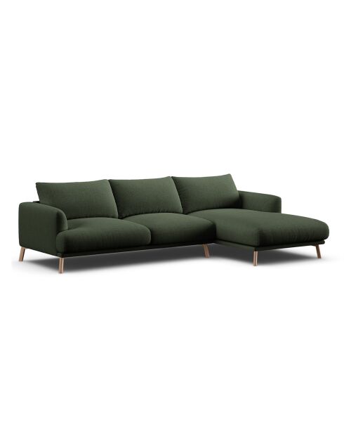 Canapé D'Angle Droit Margot 4 Places vert mousse - 285x170x75 cm
