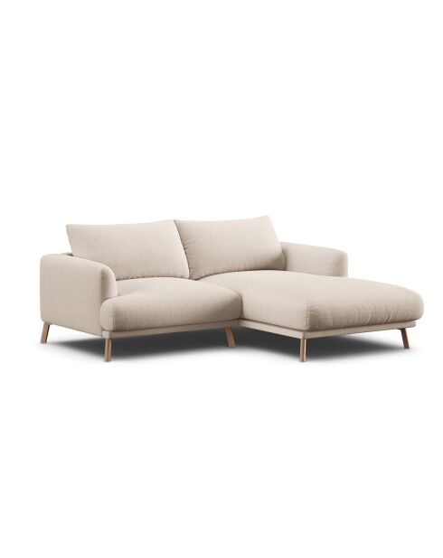 Canapé D'Angle Droit Margot 3 Places beige - 200x170x76 cm