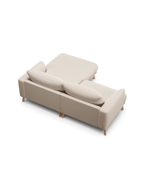 Canapé D'Angle Droit Margot 3 Places beige - 200x170x76 cm