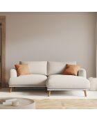 Canapé D'Angle Droit Margot 3 Places beige - 200x170x76 cm