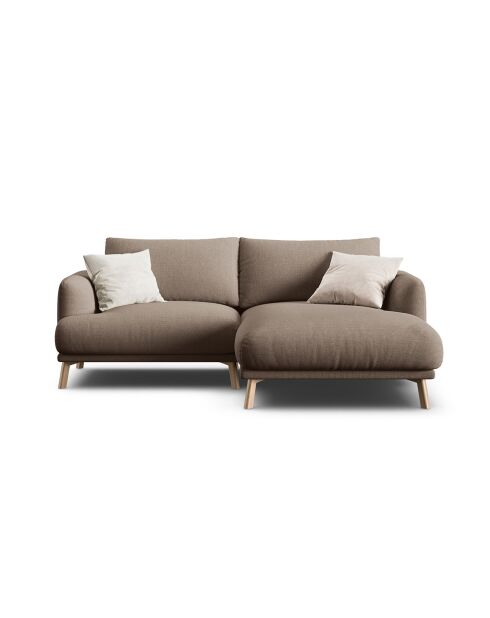 Canapé D'Angle Droit Margot 3 Places cappuccino - 200x170x76 cm