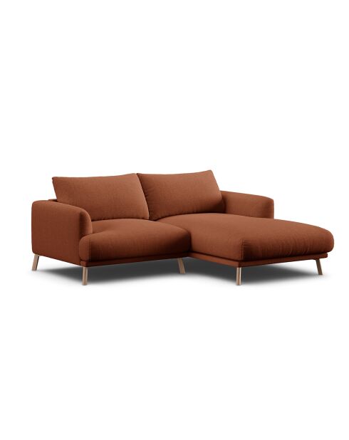 Canapé D'Angle Droit Margot 3 Places brique - 200x170x76 cm