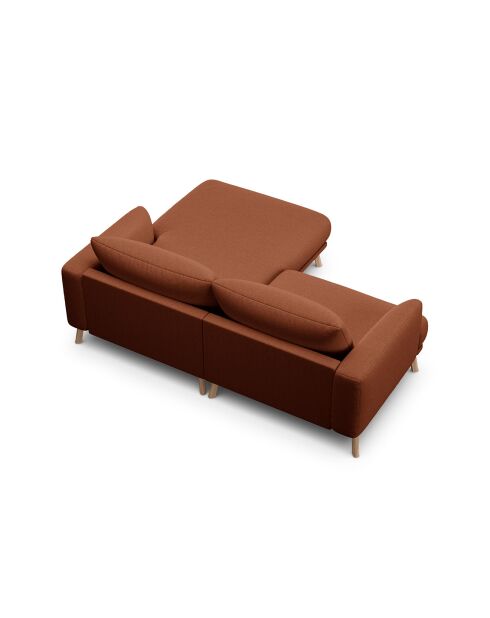 Canapé D'Angle Droit Margot 3 Places brique - 200x170x76 cm