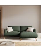 Canapé D'Angle Droit Margot 3 Places vert mousse - 200x170x76 cm