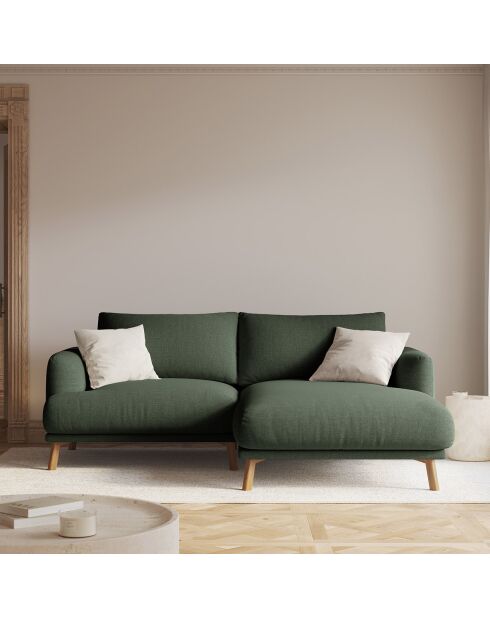 Canapé D'Angle Droit Margot 3 Places vert mousse - 200x170x76 cm