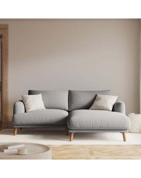 Canapé D'Angle Droit Margot 3 Places ash melange - 200x170x76 cm