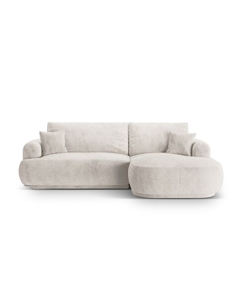 Canapé Angle Droit Modulable convertible Adriana 5 Places beige - 271x174x94 cm