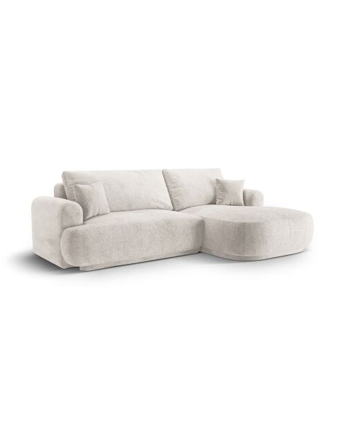 Canapé Angle Droit Modulable convertible Adriana 5 Places beige - 271x174x94 cm