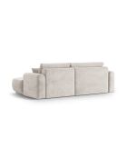 Canapé Angle Droit Modulable convertible Adriana 5 Places beige - 271x174x94 cm