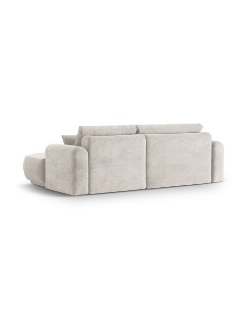 Canapé Angle Droit Modulable convertible Adriana 5 Places beige - 271x174x94 cm