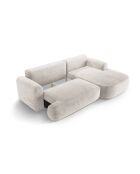 Canapé Angle Droit Modulable convertible Adriana 5 Places beige - 271x174x94 cm