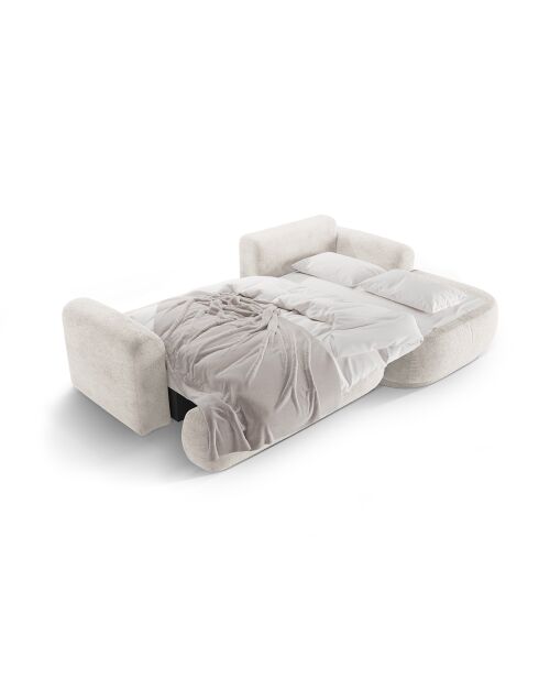 Canapé Angle Droit Modulable convertible Adriana 5 Places beige - 271x174x94 cm