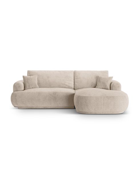 Canapé Angle Droit Modulable convertible Adriana 5 Places le sable - 271x174x94 cm