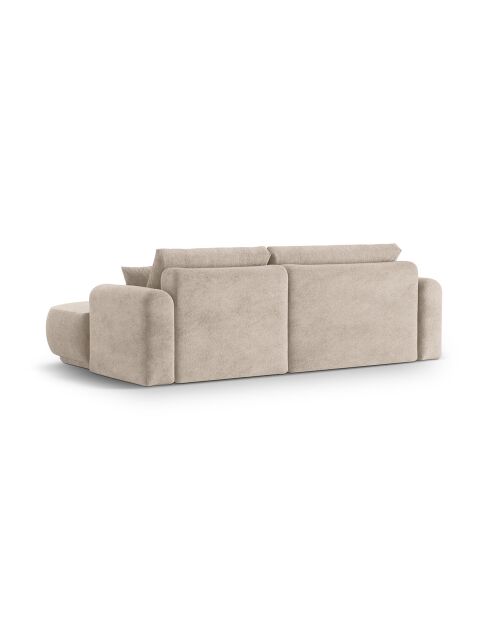 Canapé Angle Droit Modulable convertible Adriana 5 Places le sable - 271x174x94 cm