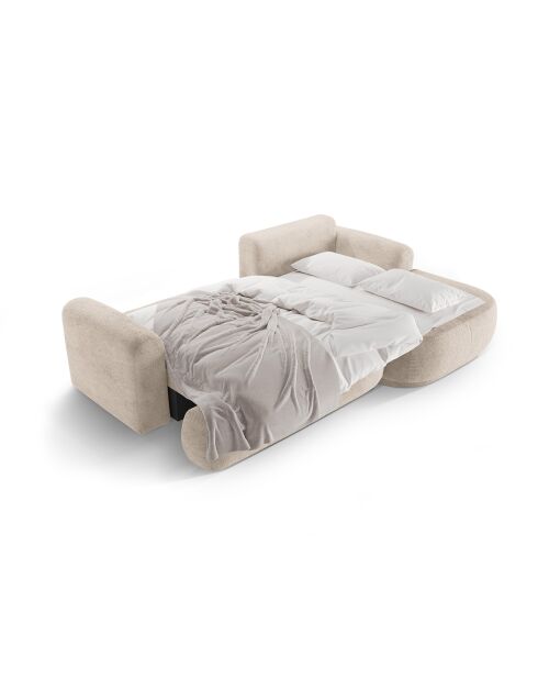 Canapé Angle Droit Modulable convertible Adriana 5 Places le sable - 271x174x94 cm