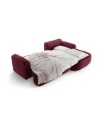 Canapé Angle Droit Modulable convertible Adriana 5 Places bordeaux - 271x174x94 cm