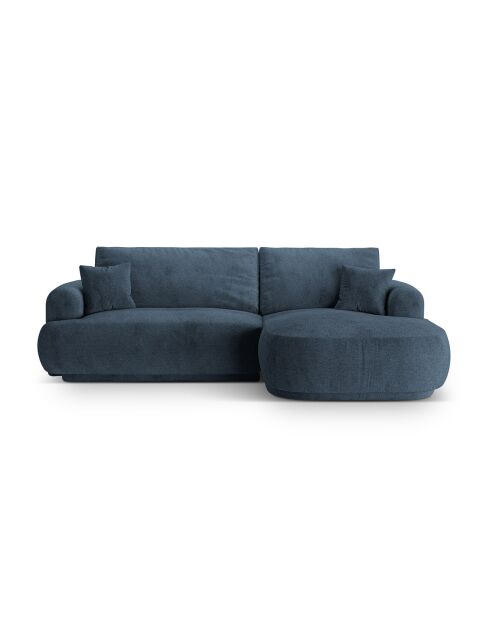 Canapé Angle Droit Modulable convertible Adriana 5 Places bleu foncé - 271x174x94 cm