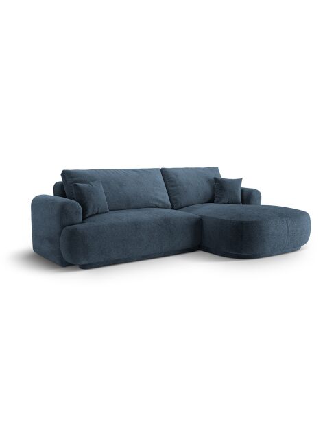 Canapé Angle Droit Modulable convertible Adriana 5 Places bleu foncé - 271x174x94 cm