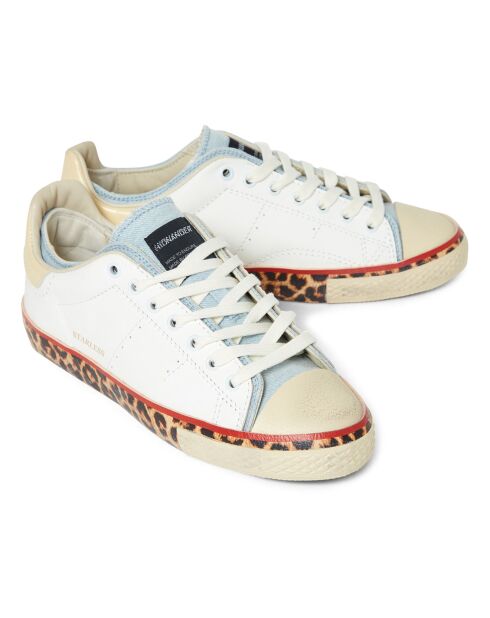 Starless sneakers met lage spijkerstof