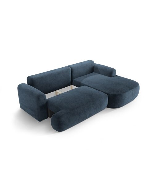 Canapé Angle Droit Modulable convertible Adriana 5 Places bleu foncé - 271x174x94 cm
