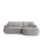 Canapé Angle Droit Modulable convertible Adriana 5 Places gris chaud - 271x174x94 cm