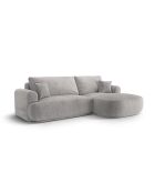 Canapé Angle Droit Modulable convertible Adriana 5 Places gris chaud - 271x174x94 cm