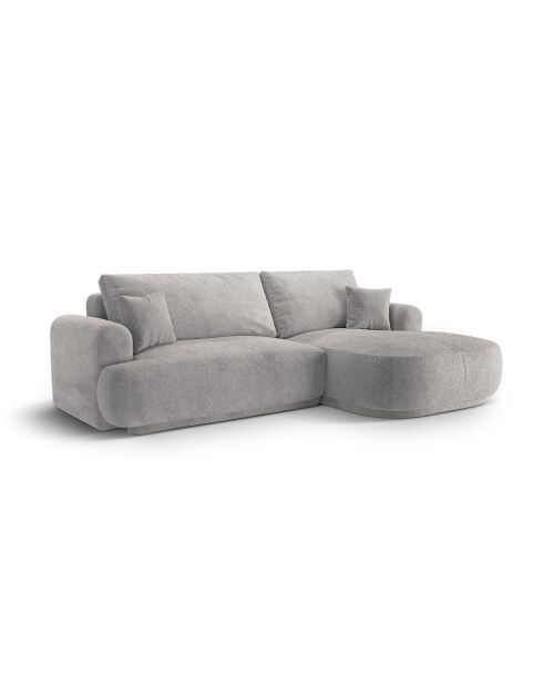 Canapé Angle Droit Modulable convertible Adriana 5 Places gris chaud - 271x174x94 cm