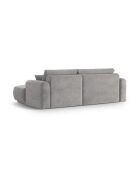 Canapé Angle Droit Modulable convertible Adriana 5 Places gris chaud - 271x174x94 cm