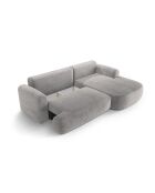 Canapé Angle Droit Modulable convertible Adriana 5 Places gris chaud - 271x174x94 cm