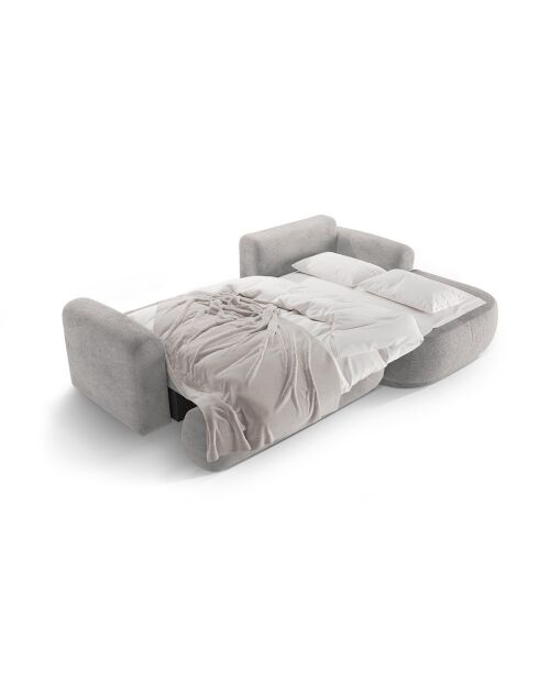 Canapé Angle Droit Modulable convertible Adriana 5 Places gris chaud - 271x174x94 cm