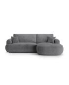 Canapé Angle Droit Modulable convertible Adriana 5 Places gris - 271x174x94 cm