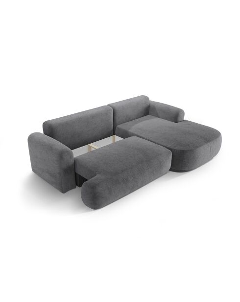 Canapé Angle Droit Modulable convertible Adriana 5 Places gris - 271x174x94 cm