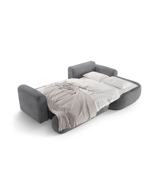 Canapé Angle Droit Modulable convertible Adriana 5 Places gris - 271x174x94 cm