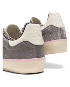Baskets en Cuir Glitter grises