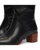 Bottes en Cuir 45MM noires - Talon 4.5 cm