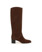 Bottes en Cuir Suede 45MM brunes