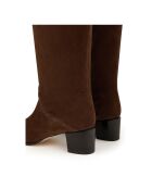 Bottes en Cuir Suede 45MM brunes