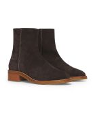 Bottines en Suede 40MM brunes - Talon 4 cm